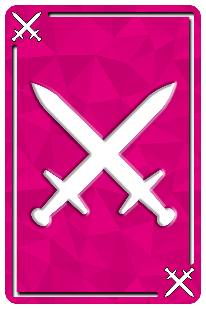 Pinke Duell-Karte
